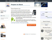 Tablet Screenshot of prayerstoshare.net